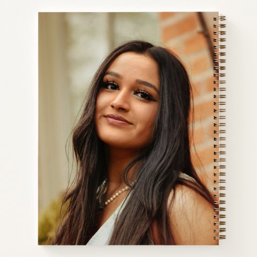 Gouden script 2 foto afstuderen partij gastenboek notitieboek (Achterkant)