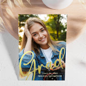 Gouden Script Afstudeerfoto Elegant Kaart