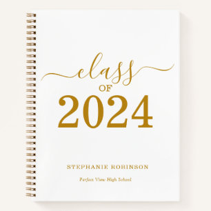 Gouden Script Afstudeergastenboek 2024 Notitieboek