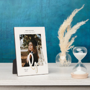 gouden script afstuderen aankondiging fotokaart pl fotoplaat