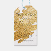 Gouden Script Brunch en Mousserende Wijn Cadeautag Cadeaulabel (Voorkant)