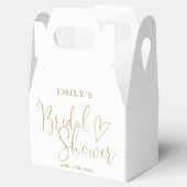 Gouden Script Calligraphy Bruidsfeest Bedankdoosjes (Geopend)