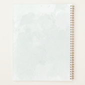 Gouden Script eucalyptus aquarel bruiloft planner (Achterkant)