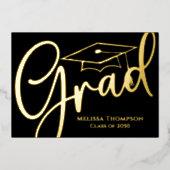 Gouden Script Gradatie Foto Aankondiging Modern   (Voorkant)