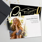 Gouden Script Gradatie Foto Aankondiging Modern  