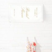 Gouden Script Huwelijk Welkom Bruidsfeest Verlovin Spandoek (Insitu)