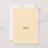 Gouden Script Huwelijks RSVP Kaart (Achterkant)
