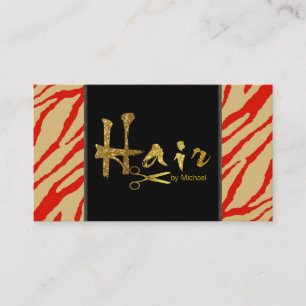 Gouden Script Kapsalon Afspraak #10 Afsprakenkaartje