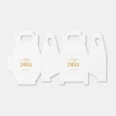 Gouden Script Klasse van 2024 Afstuderen Bedankdoosjes (Uitgevouwen)