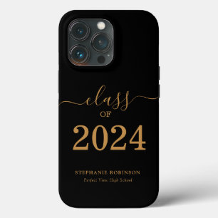 Gouden Script Klasse van 2024 Afstuderen Case-Mate iPhone Case