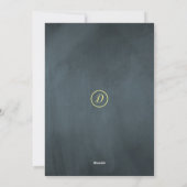 Gouden script krijtbord 4 foto collage Kerstmis Feestdagenkaart (Achterkant)