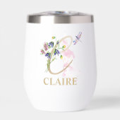 Gouden Script Letter C Monogram Gepersonaliseerde  (Voorkant)