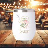 Gouden Script Letter D Monogram Gepersonaliseerde