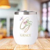 Gouden Script Letter G Monogram Gepersonaliseerde