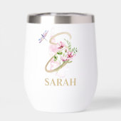 Gouden Script Letter S Monogram Gepersonaliseerde  (Achterkant)