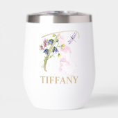 Gouden Script Letter T Monogram Gepersonaliseerde  (Voorkant)