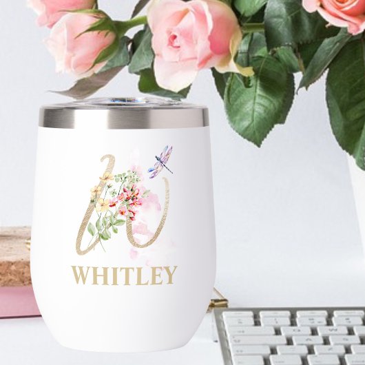 Gouden Script Letter W Monogram Gepersonaliseerde