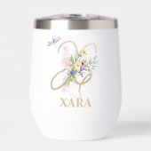 Gouden Script Letter X Monogram Gepersonaliseerde  (Voorkant)