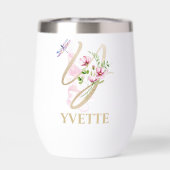 Gouden Script Letter Y Monogram Gepersonaliseerde  (Achterkant)