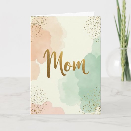 Gouden Script Liefdeskaart Kaart (Voorkant)