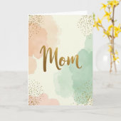 Gouden Script Liefdeskaart Kaart (Gele Bloem)