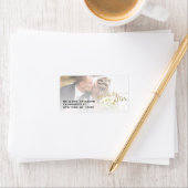 Gouden script Merrily Ever After | Vakantie foto Etiket (Insitu)