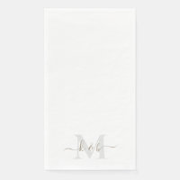 Gouden Script Monogram Elegante bruiloft