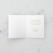 Gouden Script Prettig Kerstmis Foto Feestdagen Kaart (Binnen)