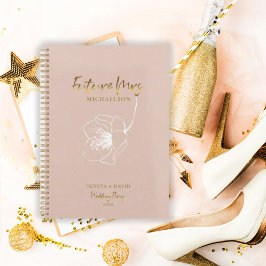 Gouden Script Toekomstige Mevrouw Roze Trouwplanne Planner
