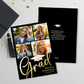 Gouden Script Verloop Foto Collage Aankondiging