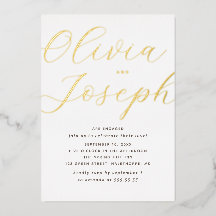 Gouden Script Verloving Feest | Minimalistische Fo
