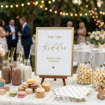Gouden script voor de bruiloft favorieten bord voo