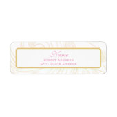 Gouden Scroll doopadreslabel Etiket (Voorkant)