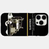 Gouden Semi-Truck Design Illustratie Case-Mate iPhone Case (Achterkant (horizontaal))