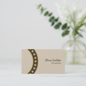 Gouden Sequin Bling Visitekaartje (Staand voorkant)