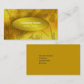 Gouden Sequin Muziekinstrument Visitekaartje (Voorkant / Achterkant)