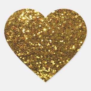 Gouden Sequins Glitz Hart Vorm Envelop Afdichtinge Sticker