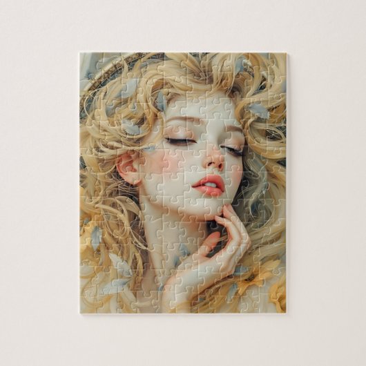 Gouden Seraf – Engel van Licht en Genade Legpuzzel (Verticaal)