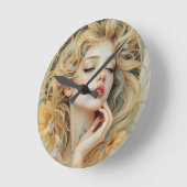 Gouden Seraf – Engel van Licht en Genade Ronde Klok (Hoek)