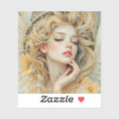 Gouden Seraf – Engel van Licht en Genade Sticker (Vel)