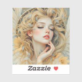 Gouden Seraf – Engel van Licht en Genade Sticker