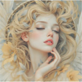 Gouden Seraf – Engel van Licht en Genade Sticker (Voorkant)