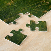 Gouden Sereniteit: Bergmeer Puzzel (Zijkant)