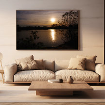 Gouden sereniteit: De omhelzing van een zonsonderg