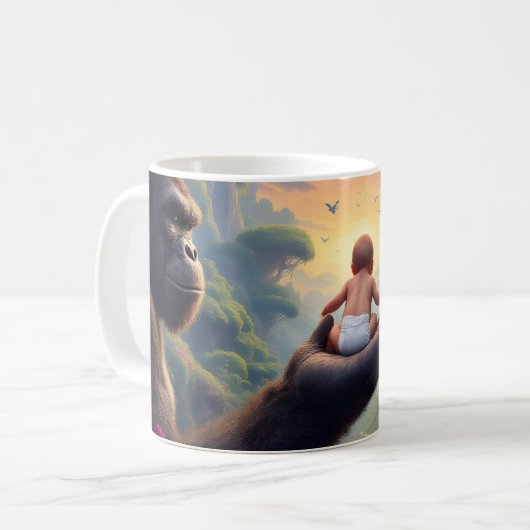 Gouden Sereniteit Koffiemok (Voorkant links)