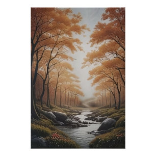 Gouden Sereniteit Perfect Poster