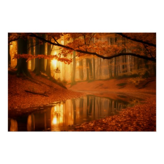 Gouden Sereniteit Perfect Poster (Voorkant)