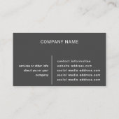 Gouden Sereniteit Visitekaartje (Achterkant)