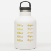 (Gouden Set van 10) Elegante Handtekening Script N Sticker