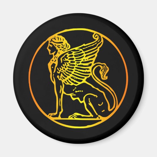 Gouden Sfinx Magneet (Voorkant)